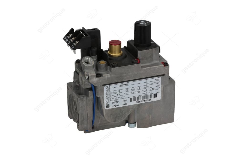 gasventiel SIT serie 0,17V gasingang 1/2" gasuitgang 1/2" thermoelementaansluiting M9x1