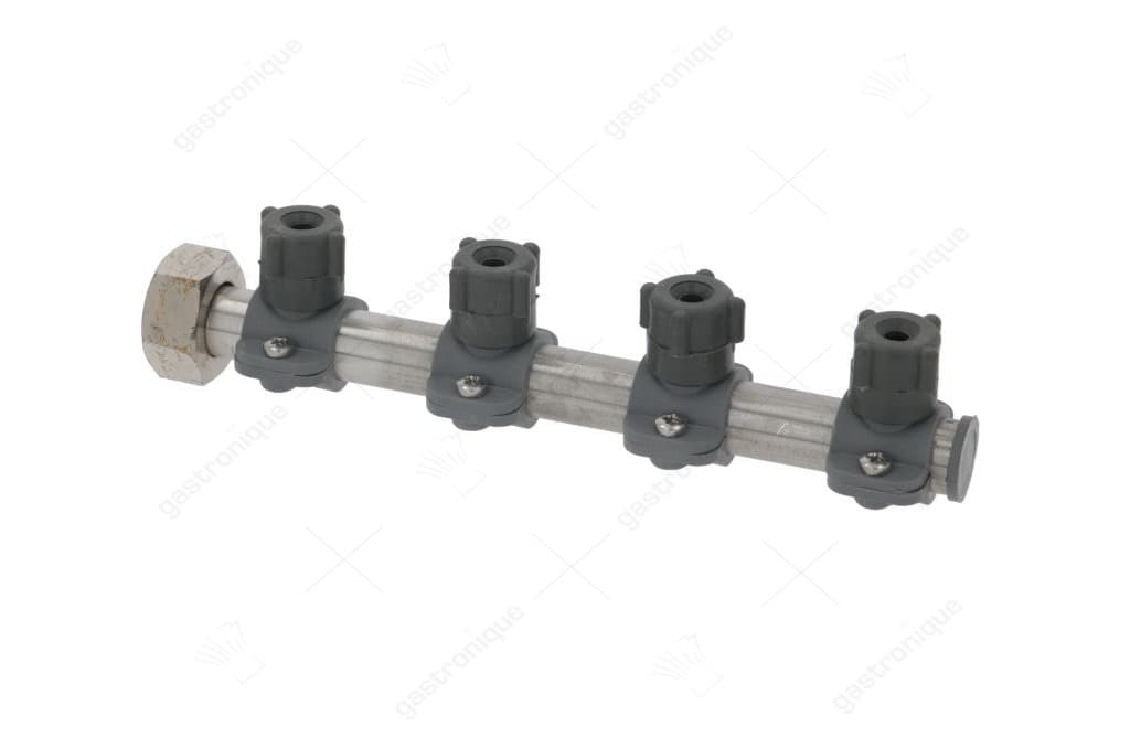 wasarm inbouwpositie boven H 45mm L 210mm sproeiers 3 haaks/kort draad 3/4"