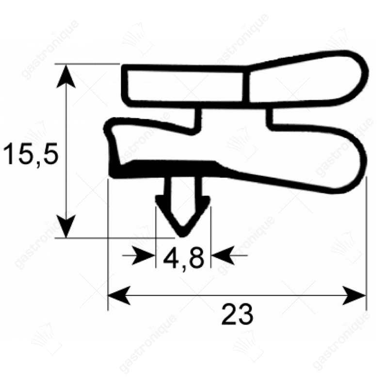 DEURRUBBER 1715x575 mm