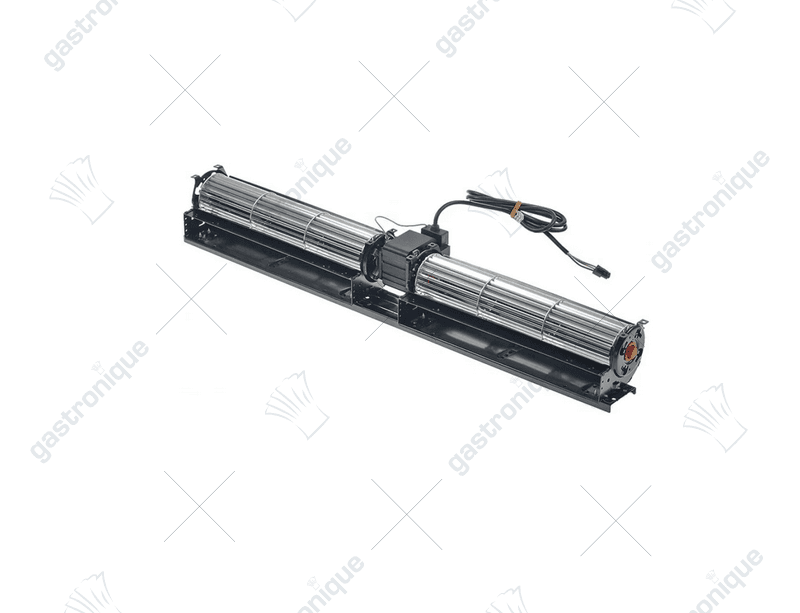 Dwarsstroomventilator motor dubbel 300x300 mm ø 60 mm 230 Volt 55 Watt