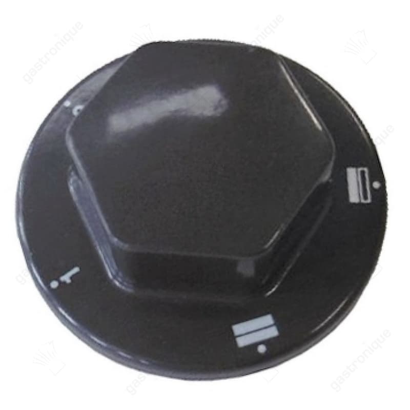 knop boven-/onderwarmte ø 70mm as ø 6x4,6mm