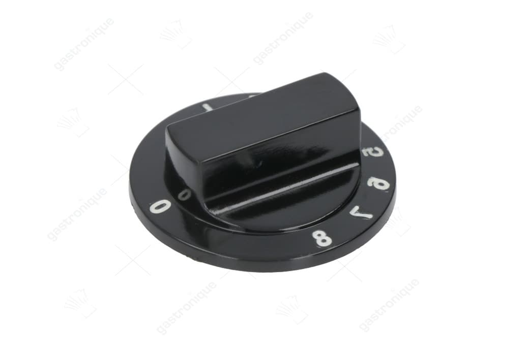 zwarte knop ø 50 mm 1-2-3-4-5-6-7-8