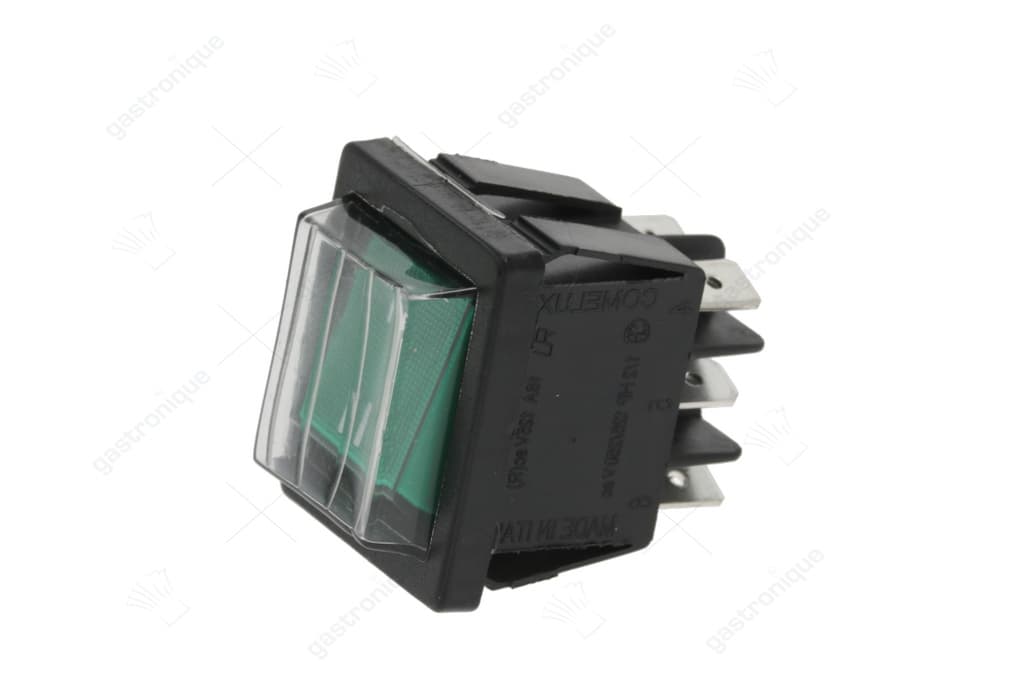 change-over 2-pole switch green 16a 250v
