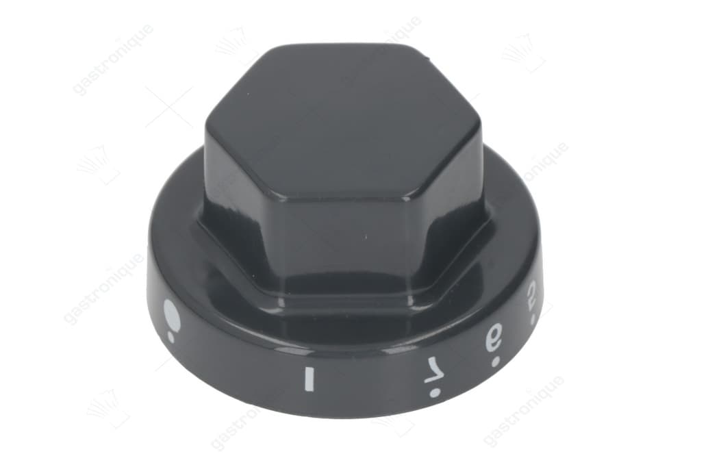 zwarte knop ø 55 mm 1-2-3-4-5-6-7