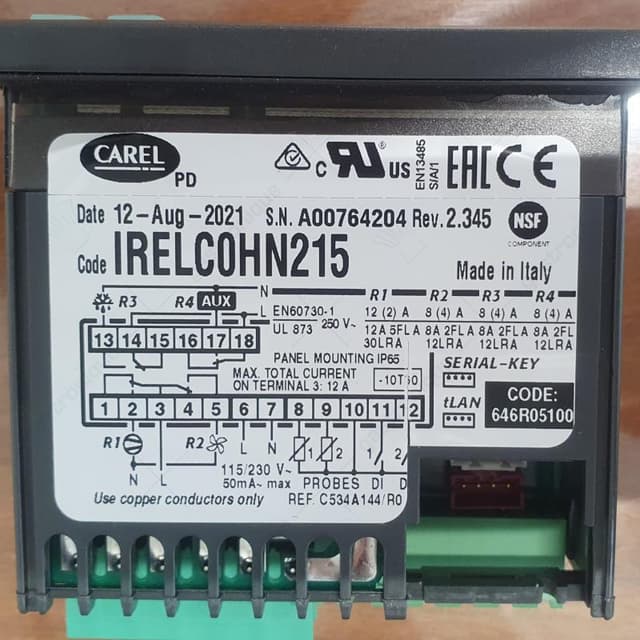 Elektronische regelaar CAREL IRELC0HN215 - Thumbnail 3