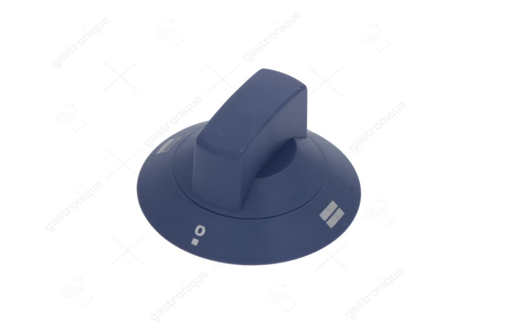blauwe knop ø 60 mm bedrukt