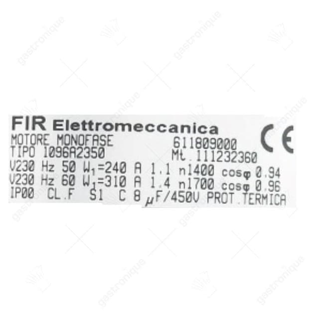 motor MOTOR FIR 1096A2350 - Thumbnail 3