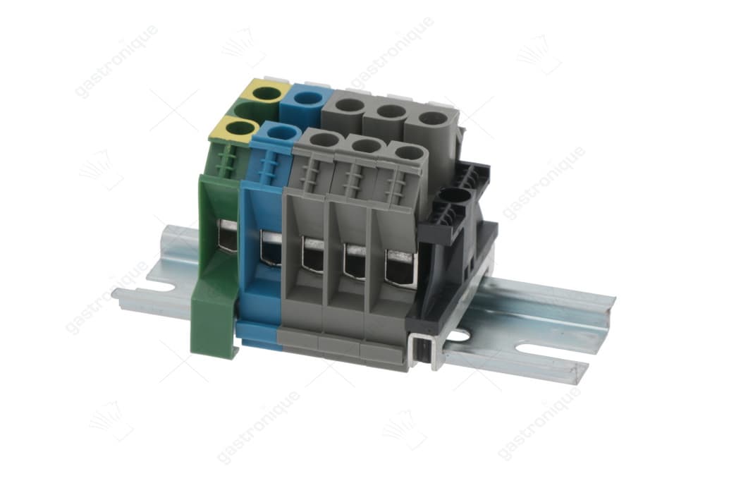 junction box 5-poles on din 110 mm guide