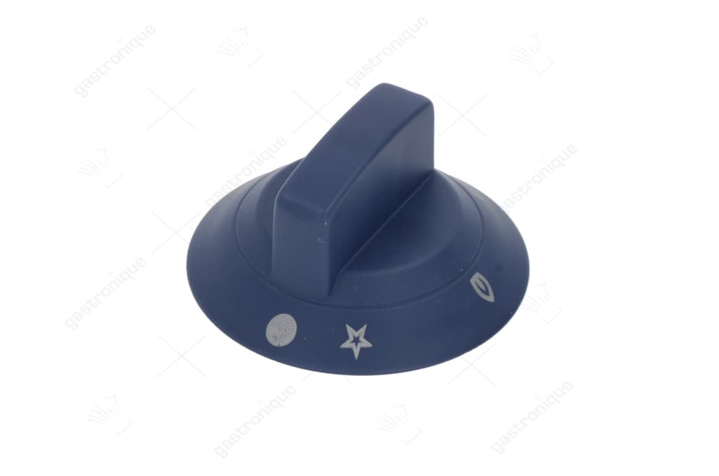 blauwe knop ø 60 mm bedrukt