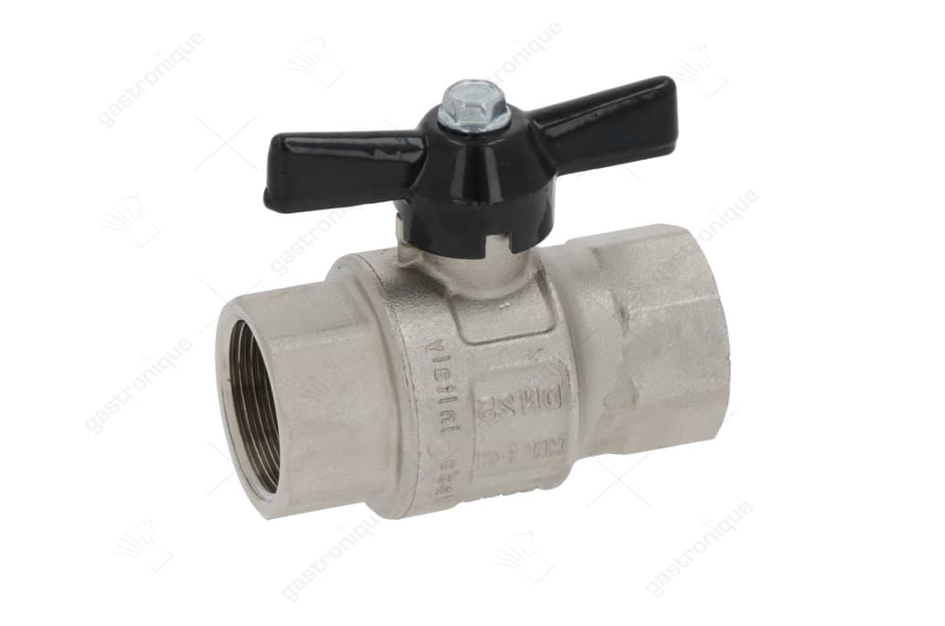 kogelkraan aansluiting 1" ID - 1" ID DN25 totale lengte 68mm