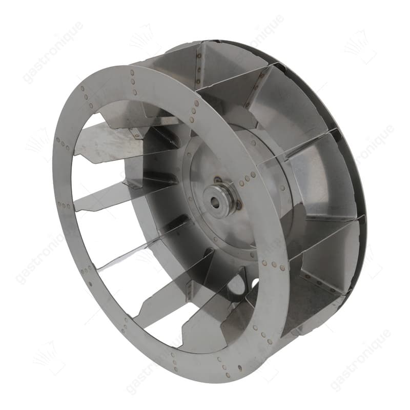 ventilatorblad D1 ø 350mm H1 125mm messen 12 D2 ø 13mm D3 ø 16mm H2 37mm