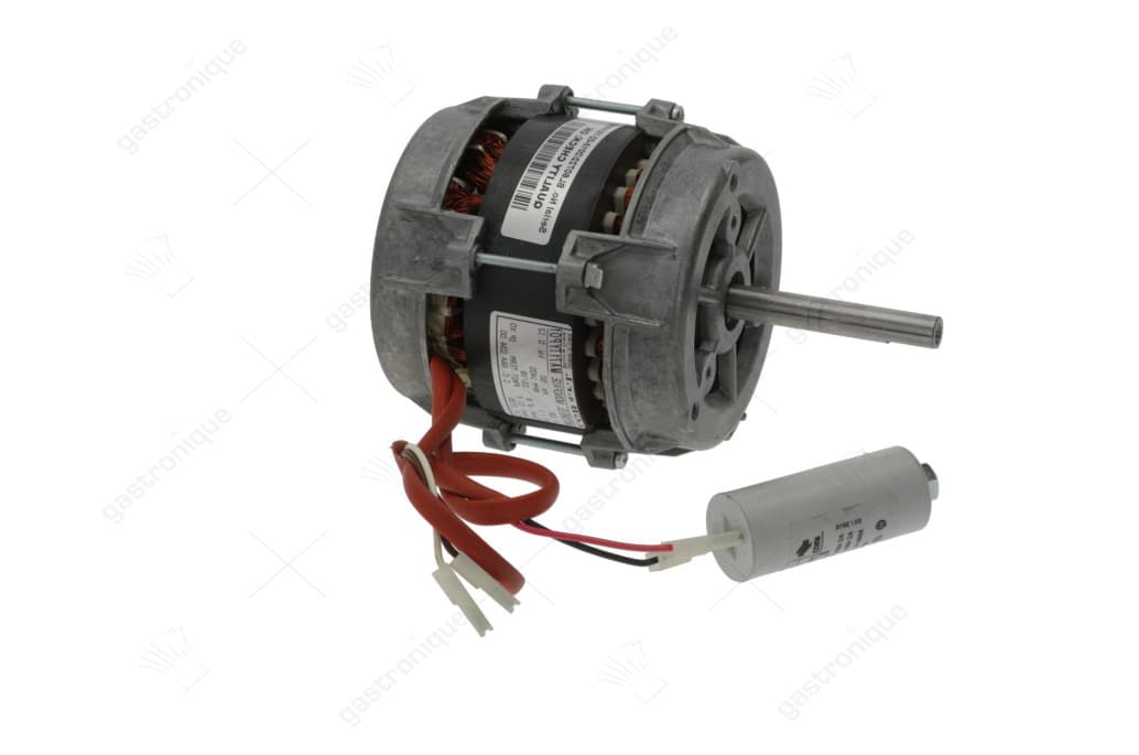 ventilatormotor 230V fasen 1 50Hz 0,12kW 1400U/min snelheid 1 L1 120mm L2 77mm D1 ø 12mm 1,1A