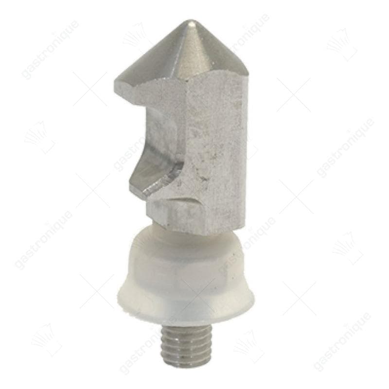 Tegenstuk H1 18mm draad M8 RVS H 17mm L 30mm met pin 2-standen totale lengte 55mm draad L 20mm