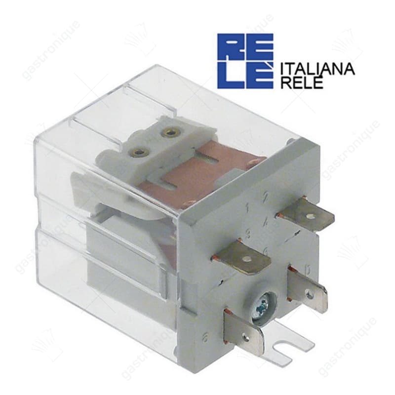vermogensrelais Italiana Relè 230VAC 30A 1NO aansluiting F6,3 overslagbevestiging - Image 1