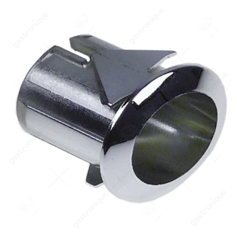elementhouder inbouwmaat 20,6x16,4mm verchroomd gebogen voor drukknoppen 13x17mm