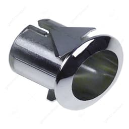 elementhouder inbouwmaat 20,6x16,4mm verchroomd gebogen voor drukknoppen 13x17mm