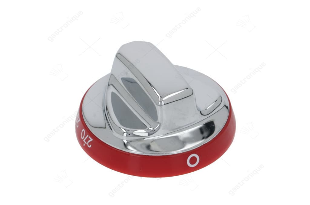 zilveren knop-rood ø 72 mm 100-270°c