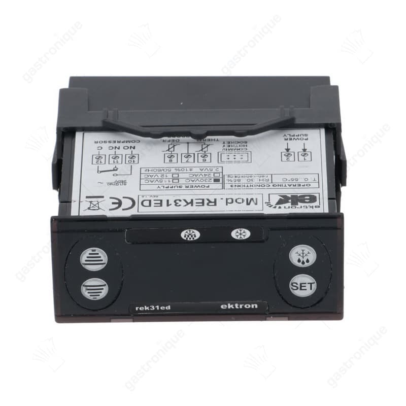 elektronische regelaar EKTRON type REK31ED-0021 inbouwmaat 71x29mm 230V spanning AC NTC/PTC - Image 1