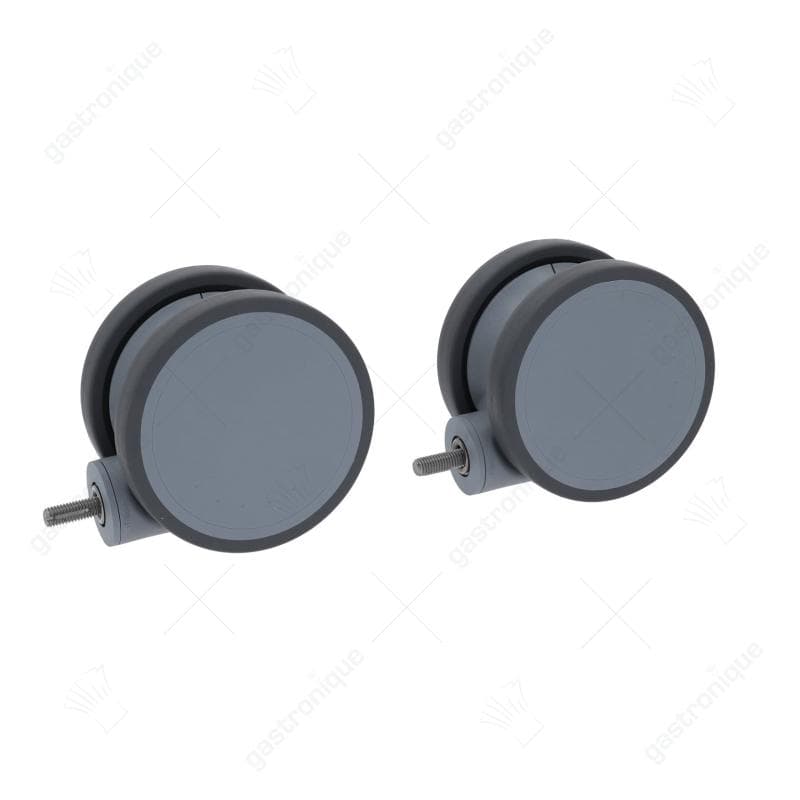 Zwenkwiel (set = 2 stuks)  draadpen M10 H 130mm zonder vaststeker tap ø 10mm ø 125mm