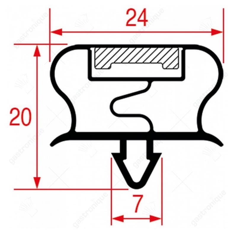 DEURRUBBER 1541x623 mm