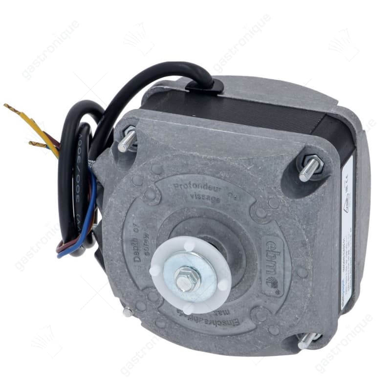 ventilatormotor 10W 230V 50Hz B 82mm K 15mm E 42mm buitenmaat 83x83mm kabellengte 450mm