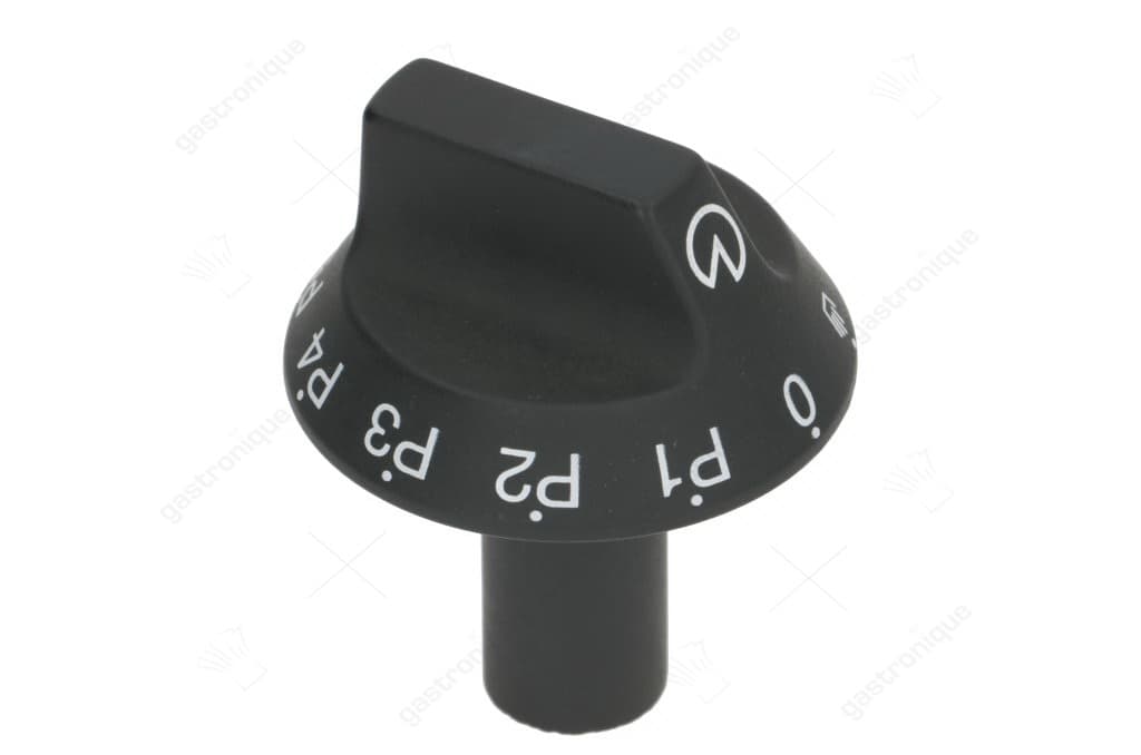 zwarte knop ø 54 mm bedrukt
