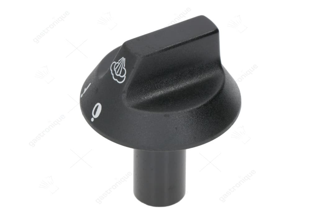 zwarte knop ø 54 mm 0-1 bedrukt - Image 1