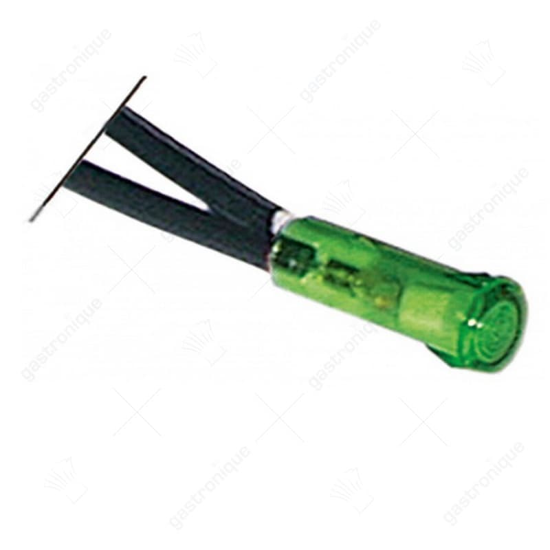 signaallamp LED inbouw ø 6mm 5VDC groen aansluiting kabel 200mm 2mA