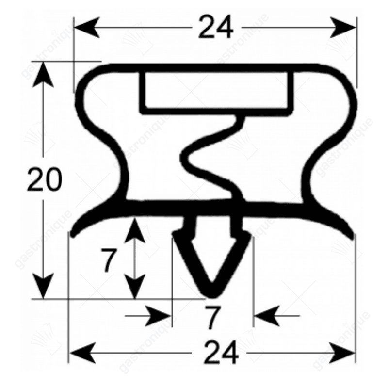 DEURRUBBER 790x715 mm