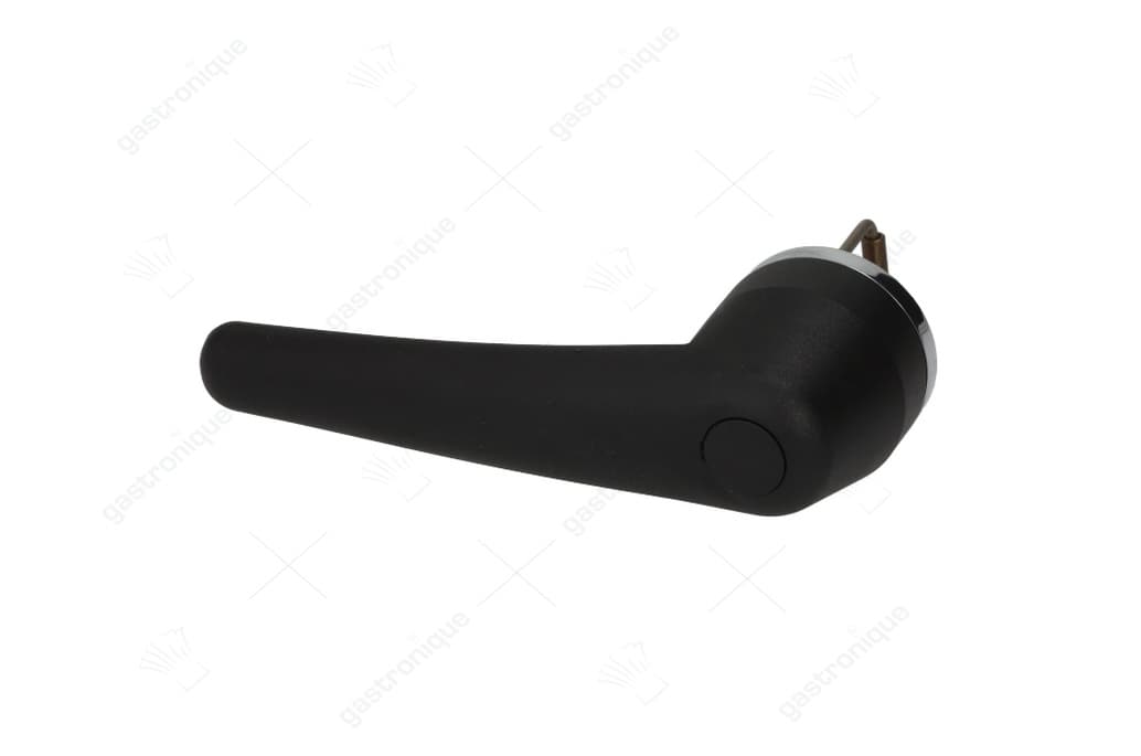 deurgreep voor heteluchtoven L 175mm B 100mm H 53mm veerlengte 42mm M4 zwart kunststof rond