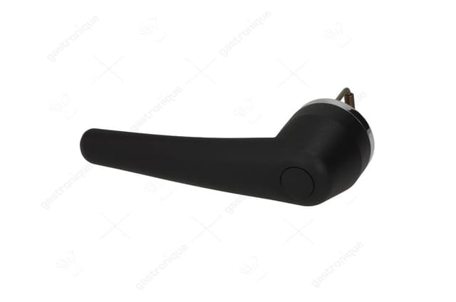 deurgreep voor heteluchtoven L 175mm B 100mm H 53mm veerlengte 42mm M4 zwart kunststof rond - Thumbnail 1