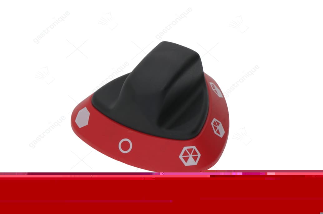 zwarte knop-rood bedrukt - Image 1