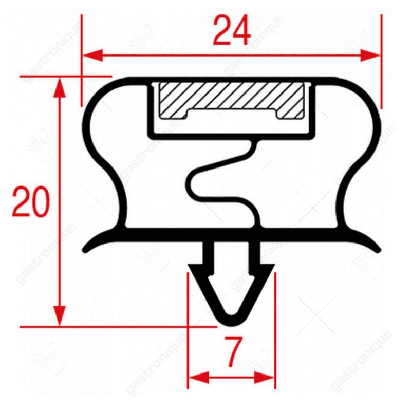 DEURRUBBER 640x405 mm