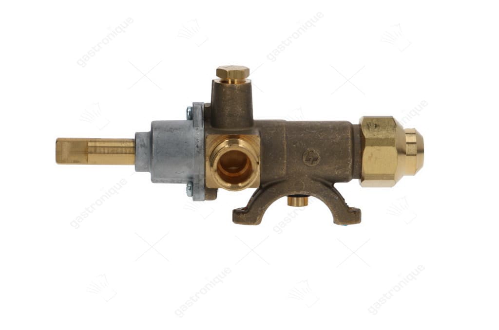 Gaskraan COPRECI type CAL-3200 gasingang pijpflens ø27mm bypass sproeier ø 0,55mm