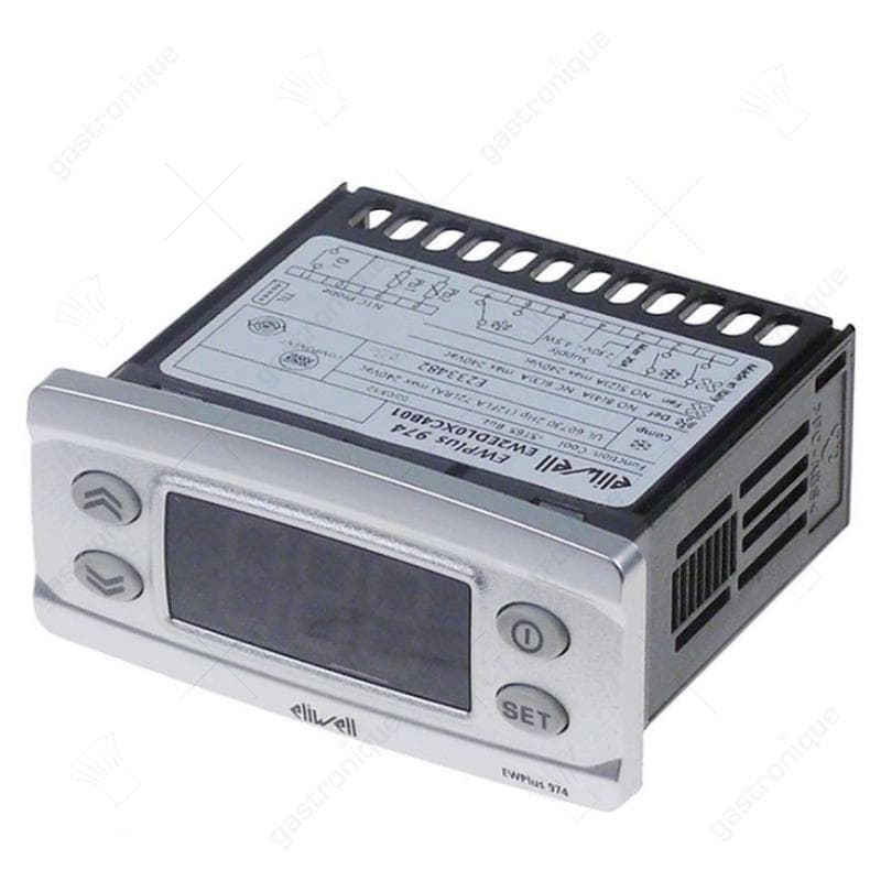 elektronische regelaar ELIWELL type EWPlus 974 inbouwmaat 71x29mm 230V spanning AC NTC/PTC/Pt1000