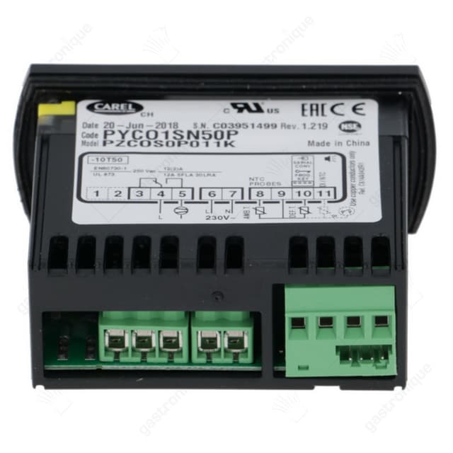 elektronische regelaar CAREL PYCO1SN50P inbouwmaat 71x29mm inbouwdiepte 59mm 230V - Thumbnail 2