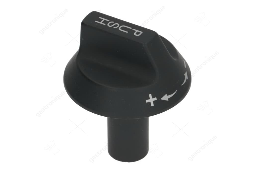 zwarte knop ø 54 mm bedrukt