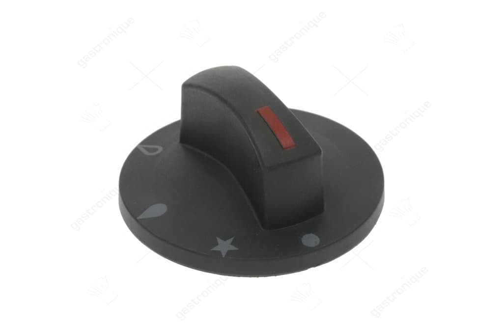 ZWARTE KNOP ø 71 mm BEDRUKT