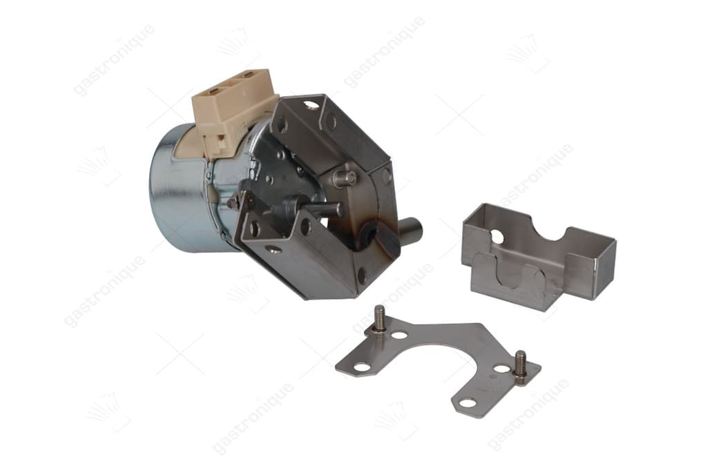 kit gearmotor washing 58u59db4a1/00 Tandwielmotor 230V 30U/min schacht ø 6mm 8W H 84mm L 75mm B 87mm met houder spanning AC