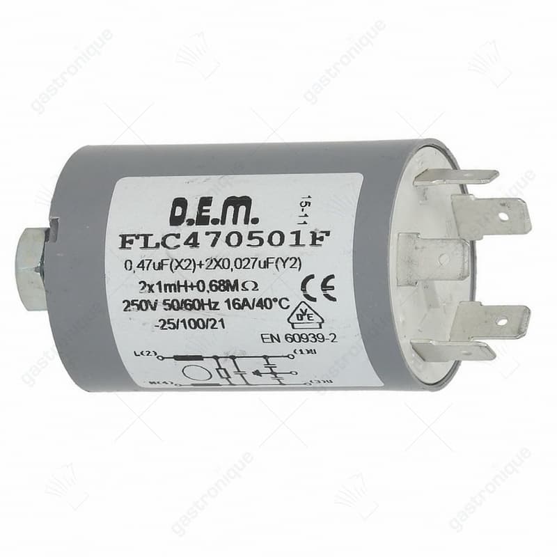 ontstoringsfilter interf. suppr. filter D.E.M. FLC470501F - Image 1