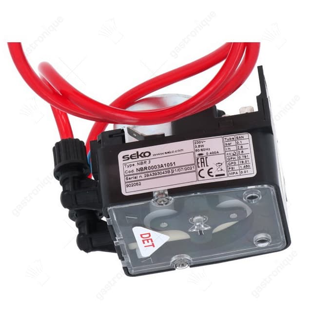 Doseerpomp zeep NBR-3 Doseerapparaat frequentieregeling wasmiddel 2,8l/h 230VAC slang ø 5mm type NBR 3 schroefaansluiting - Thumbnail 2
