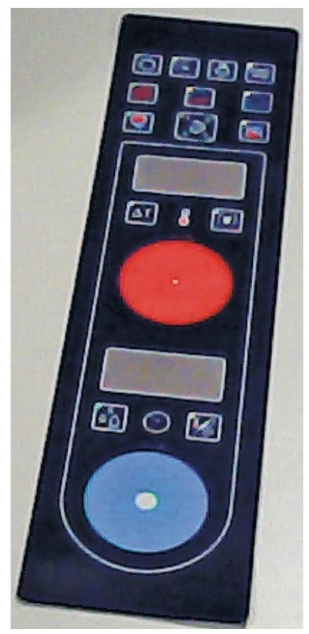 folie / sticker bediening oven