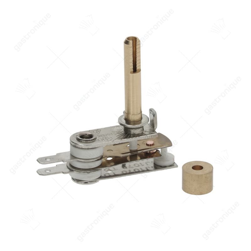 thermostaat 1-polig 1NC 10A as ø 6x4,6mm as L 30mm aspositie boven rotatiehoek 315° voor warmtekast - Image 1