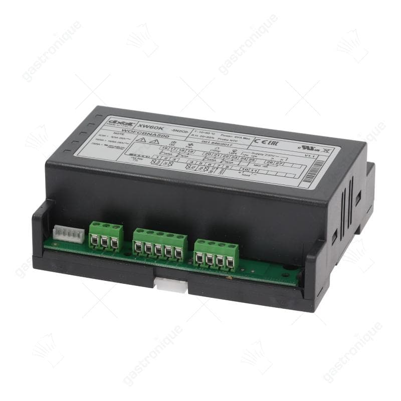 Elektronische regelaar vermogensprintplaat DIXELL XW60K-5N2C0 inbouwmaat 140x110mm inbouwdiepte 50mm 230V