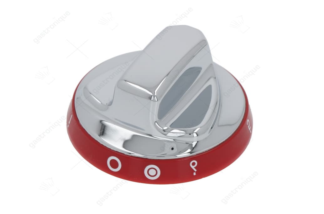 knob slver-red ø 72 mm 0-6