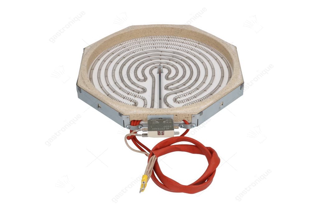 stralingselement 8-hoekig 3400W 230V L 300mm B 300mm VC 2 H 30mm met verwarmingsspoel