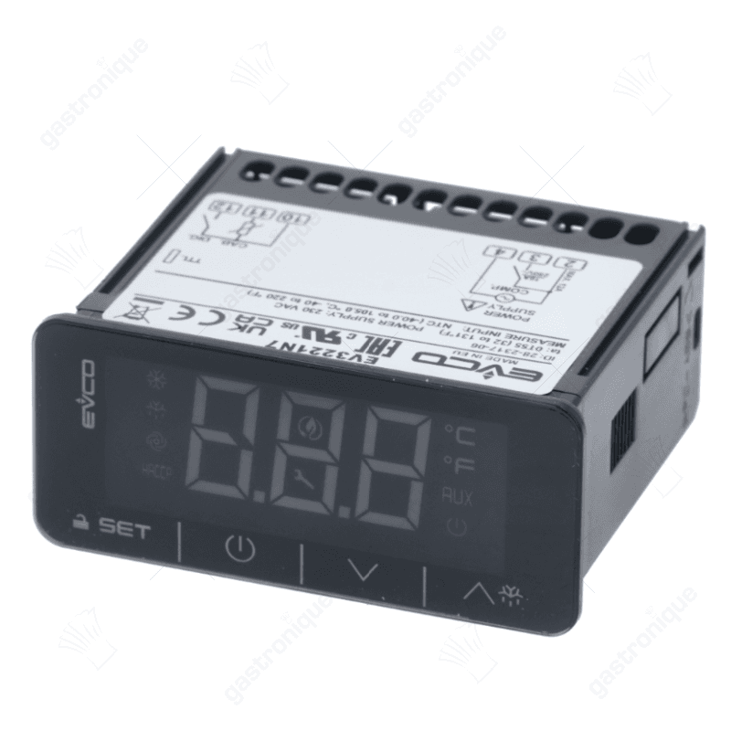 Elektronische regelaar EVERY CONTROL EV3221N7 relaisuitgang 1 NO-16A inbouwmaat 71x29mm