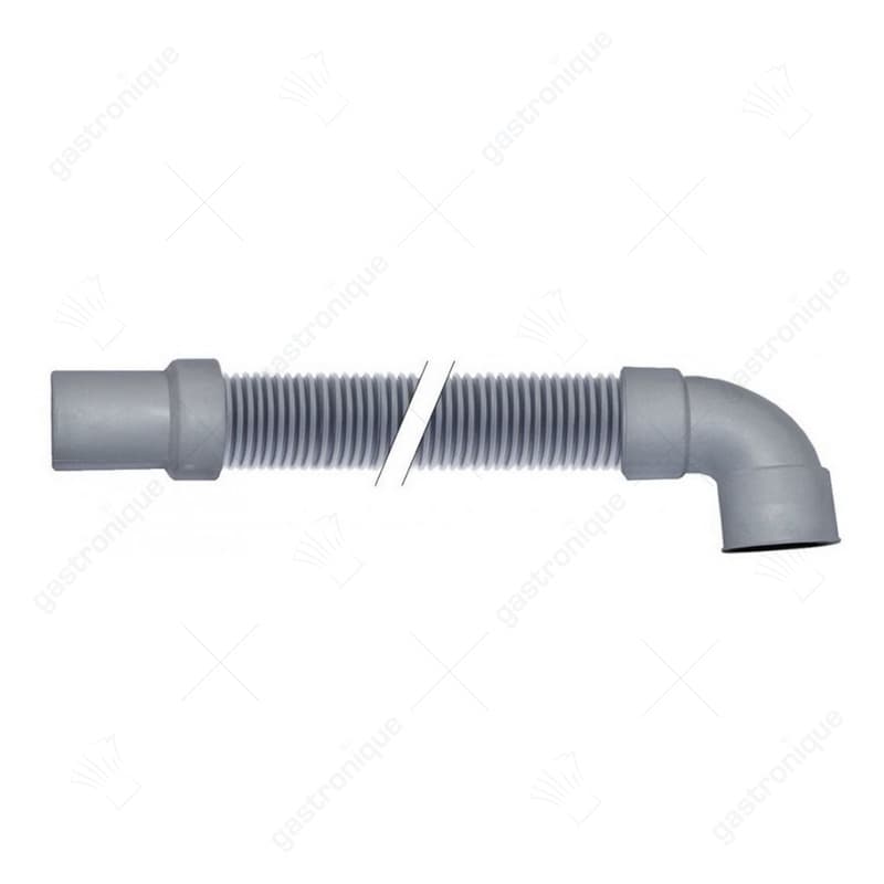 afvoerslang 2000 mm ø 24 mm ø 32 mm recht ø  40 mm haaks int.