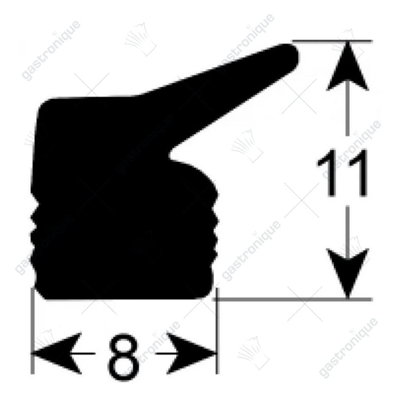 dekselpakking 8x11 mm silicone (per meter) voor vacumeerapparaat - Image 1