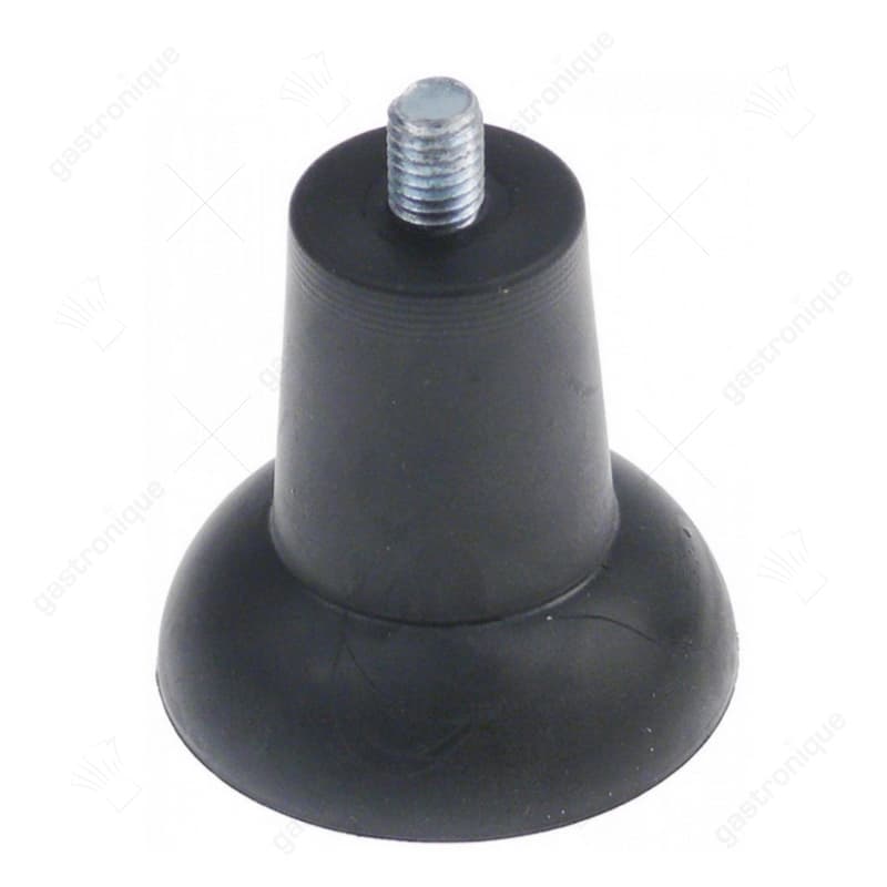 apparaatvoet draad M8 draad L 10mm ø 48mm H 47mm rubber - Image 1